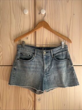 GAP Faded Light Blue Denim Cutoff Shorts